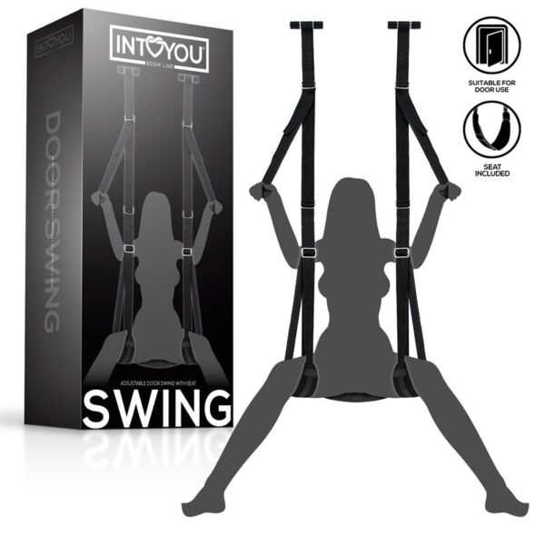 Adjustable Door Swing with Legs Support & Seat