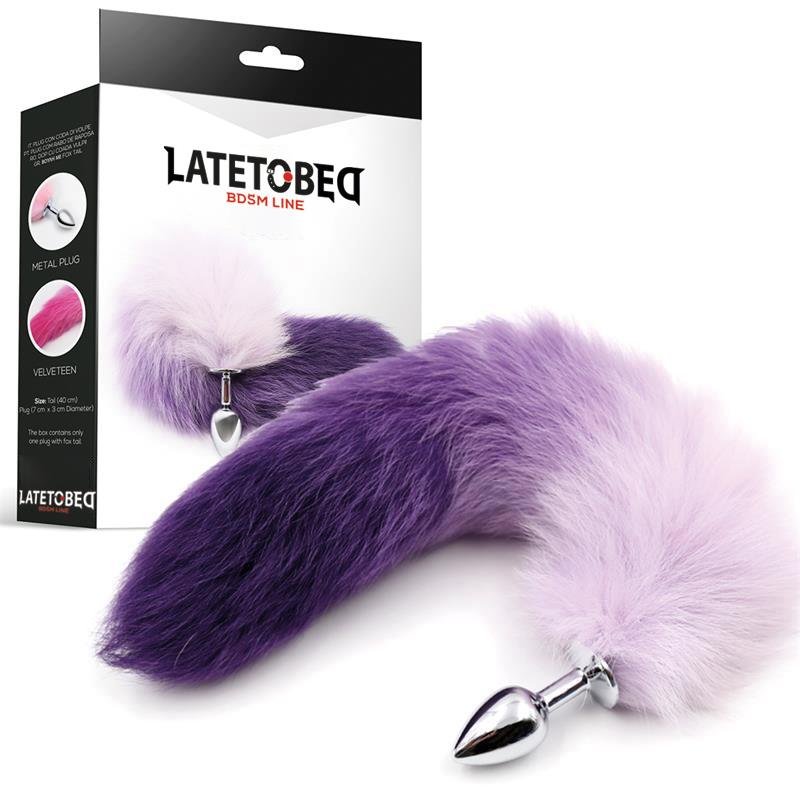 anal-plug-purple-and-white-foxy-tail-size-s