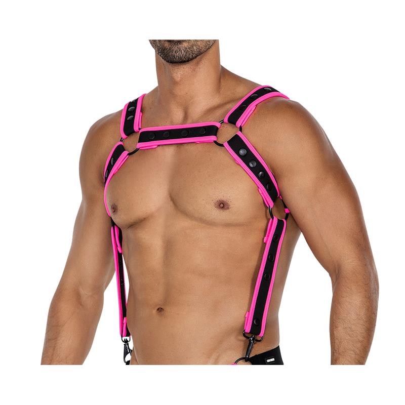 h4rness05-chest-harness-neon-hotpink-one-size