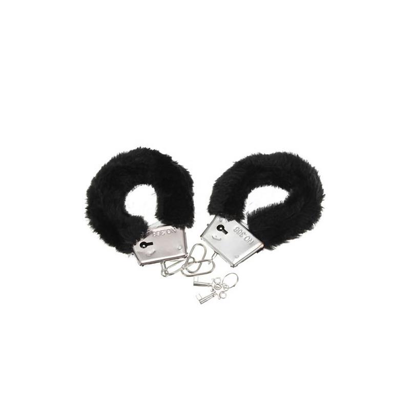 hundcuffs-with-fur-black
