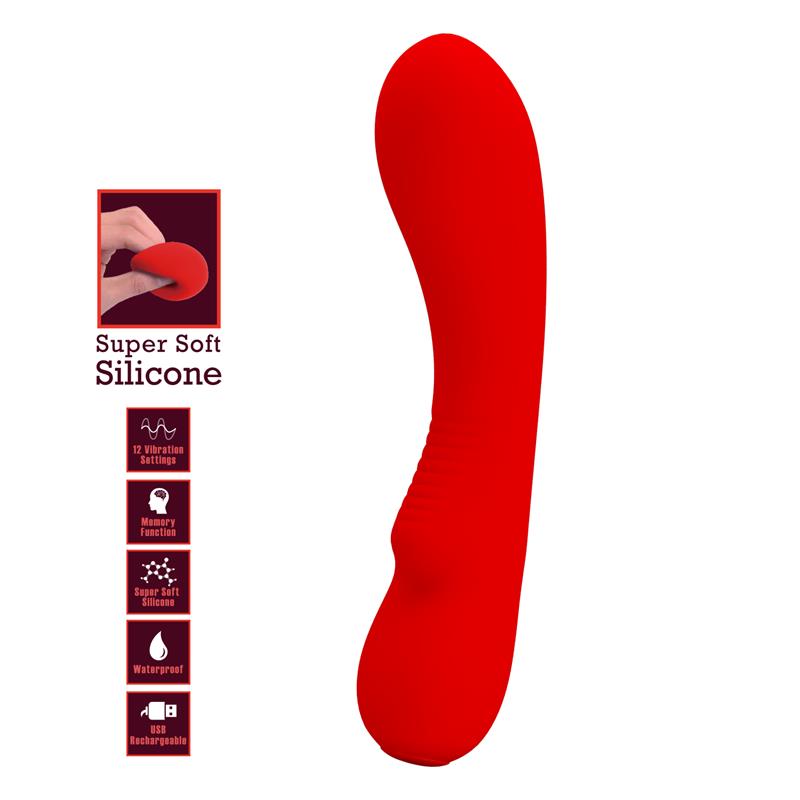 prescott-vibrator-usb-silicone-red