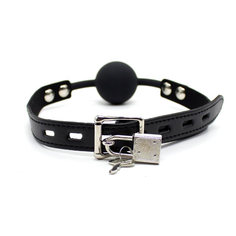 silicona-ball-gag-4-cm-with-padlock-black