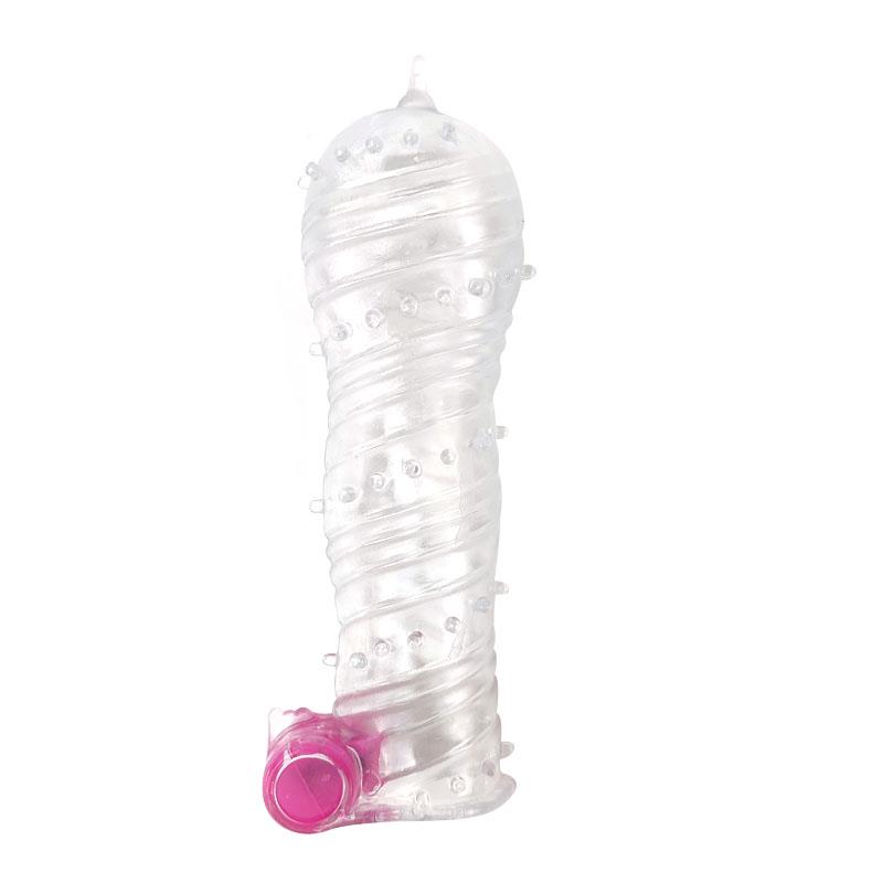 textured-penis-sleeve-with-vibration-bullet-clear